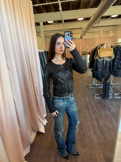 5351 Pour Les Femme Black Leather Jacket