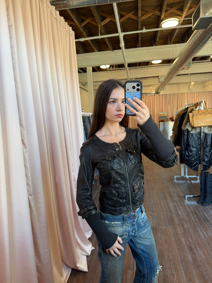 5351 Pour Les Femme Black Leather Jacket