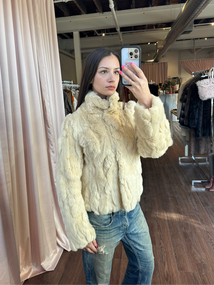 Vintage Rabbit Fur Jacket