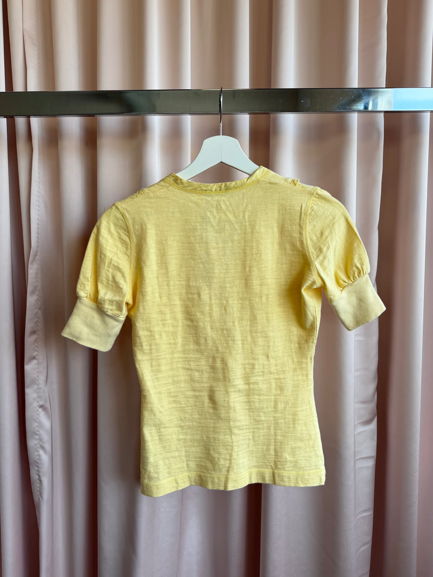 Dsquared2 Yellow Short Sleeve Henley