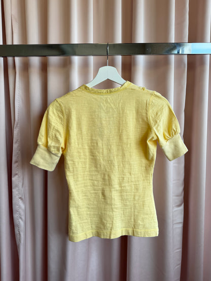 Dsquared2 Yellow Short Sleeve Henley