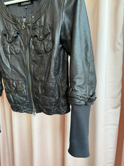 5351 Pour Les Femme Black Leather Jacket