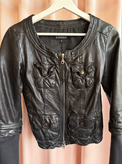5351 Pour Les Femme Black Leather Jacket