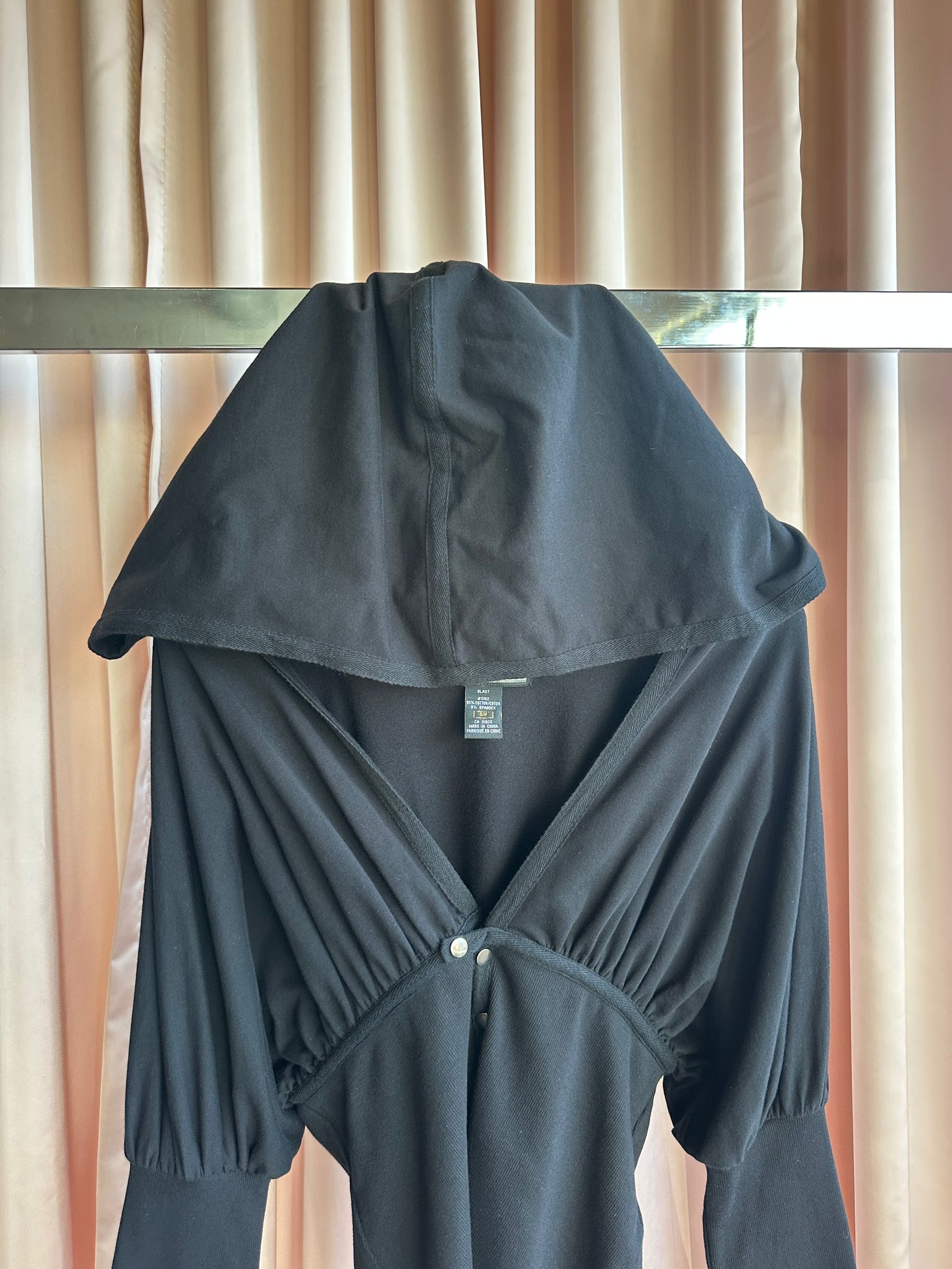 Kitchen Orange Black Hooded Cardigan