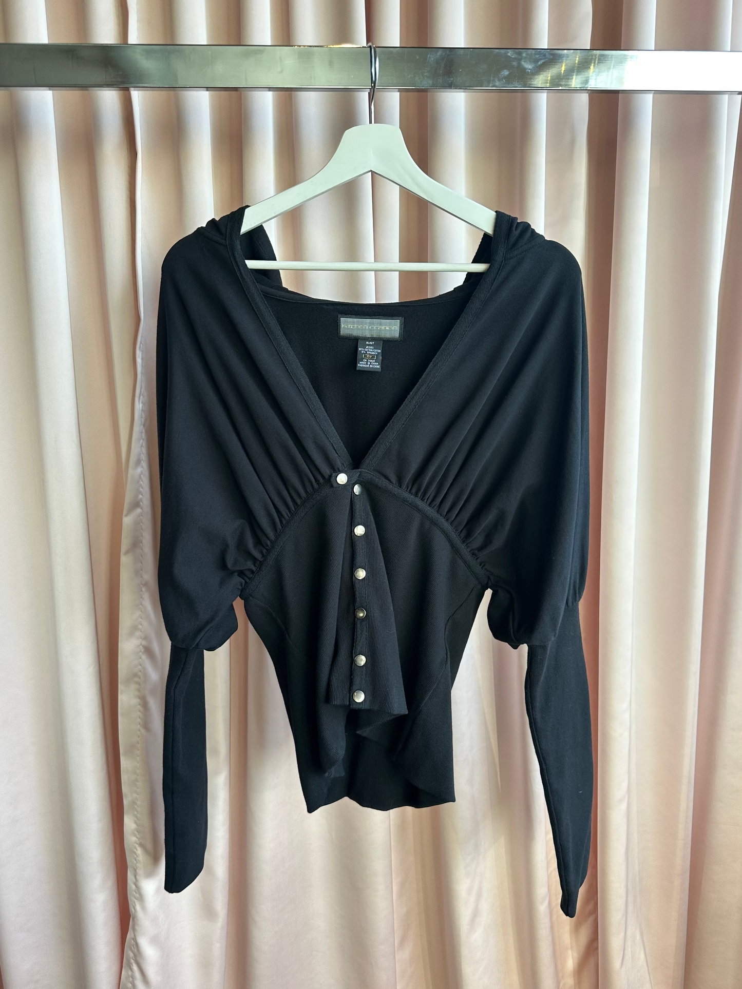 Kitchen Orange Black Hooded Cardigan