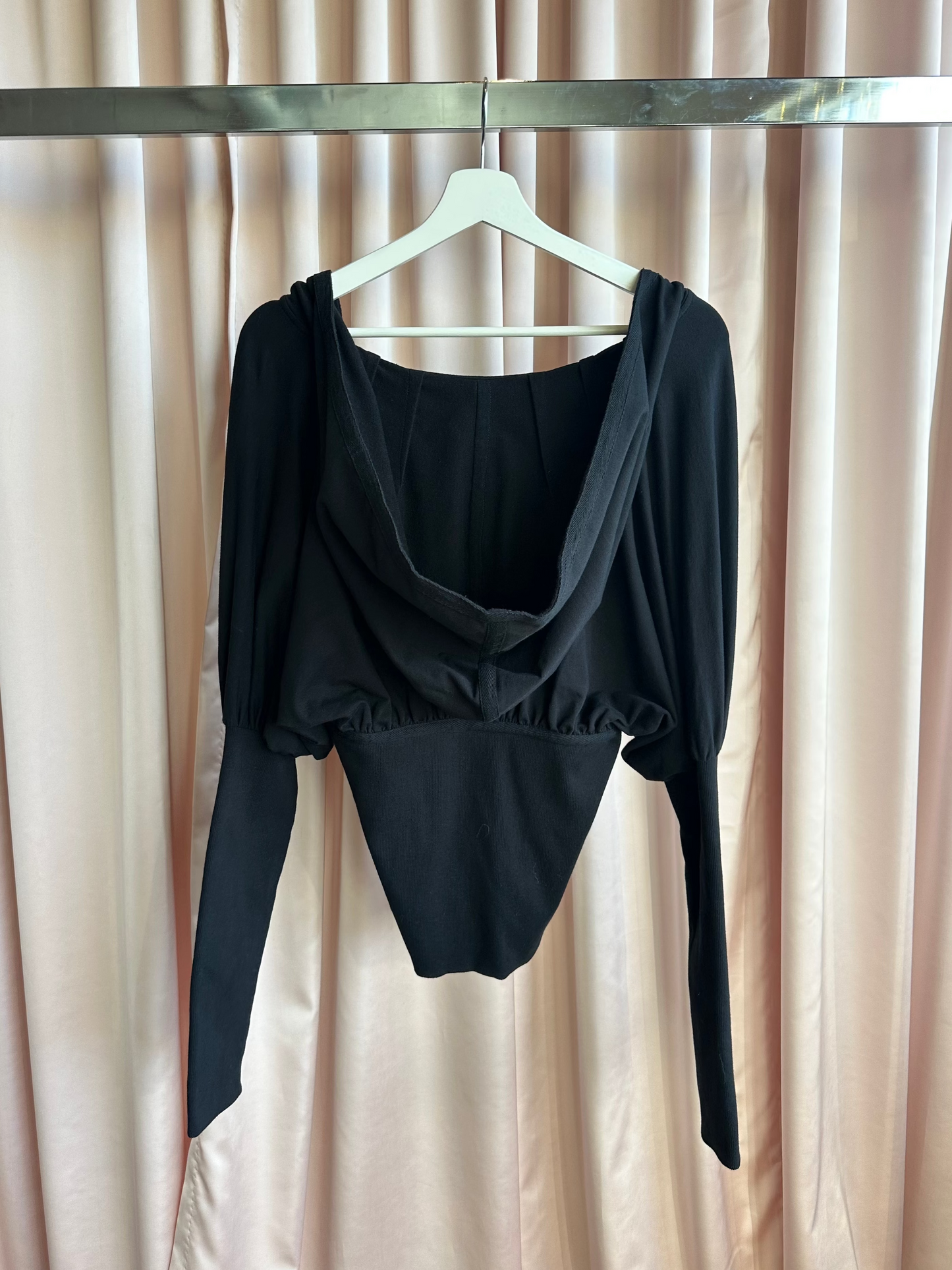 Kitchen Orange Black Hooded Cardigan