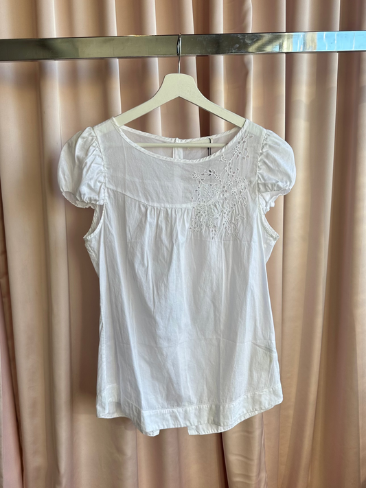 Italian Designer Cap Sleeve Blouse
