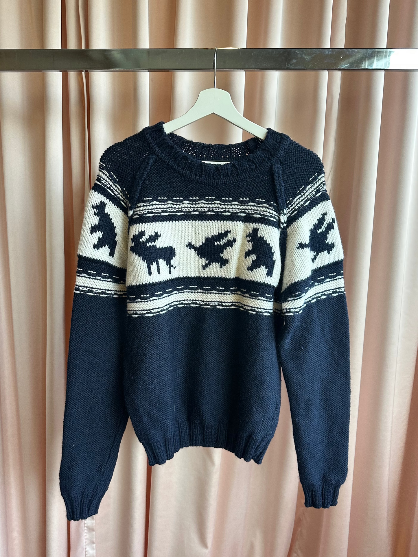 Dsquared2 2004 Navy Canadian Christmas Knit Sweater
