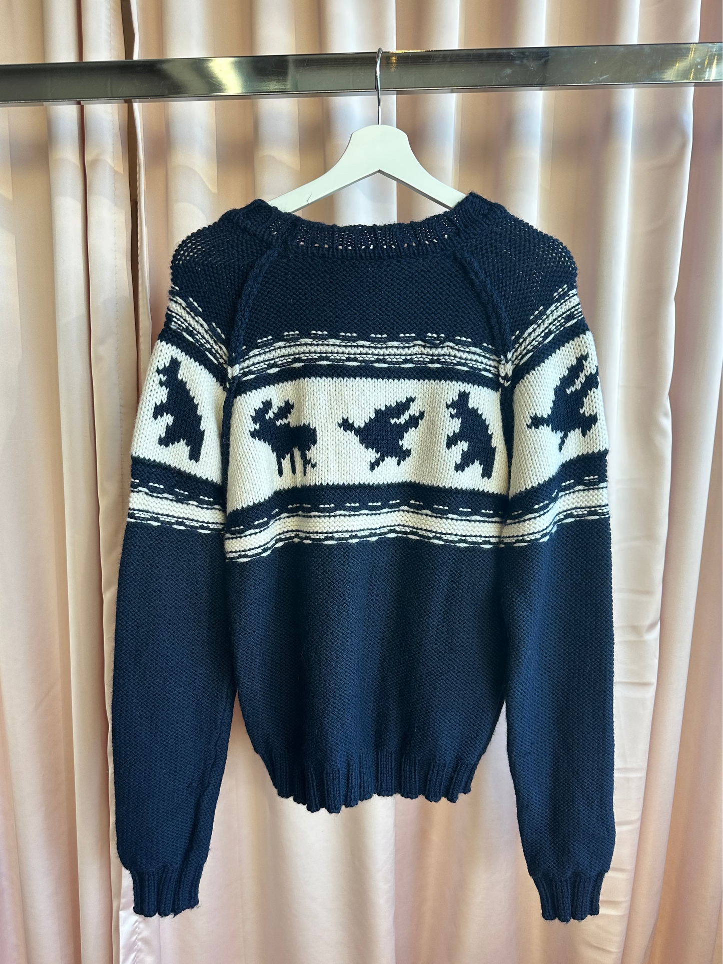 Dsquared2 2004 Navy Canadian Christmas Knit Sweater