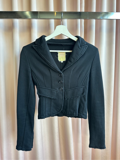 Italian Brand Black Cropped Blazer