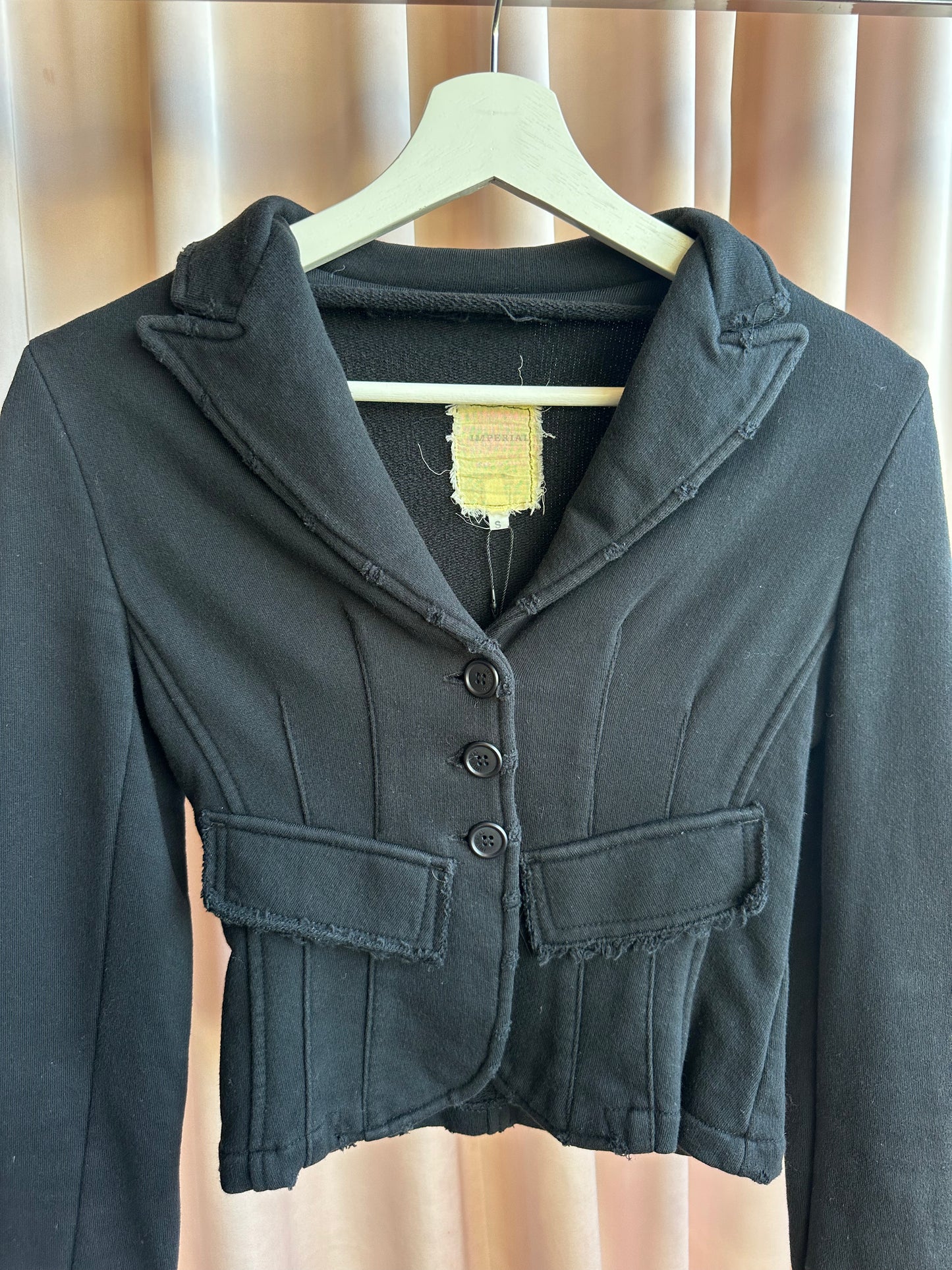 Italian Brand Black Cropped Blazer