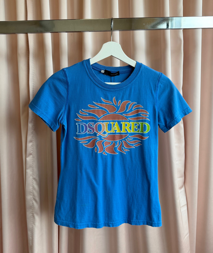 Dsquared2 Blue Logo Graphic Tee