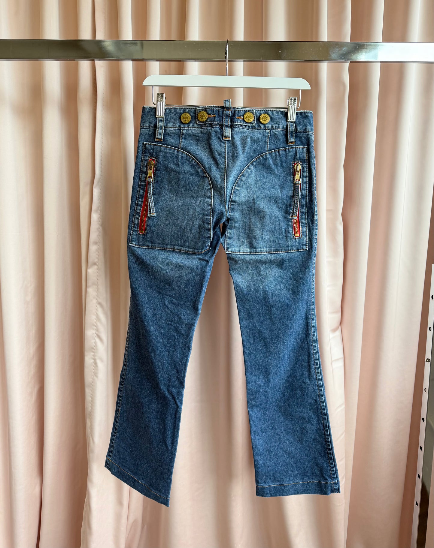Dsquared2 Back Zipper Pocket Jeans