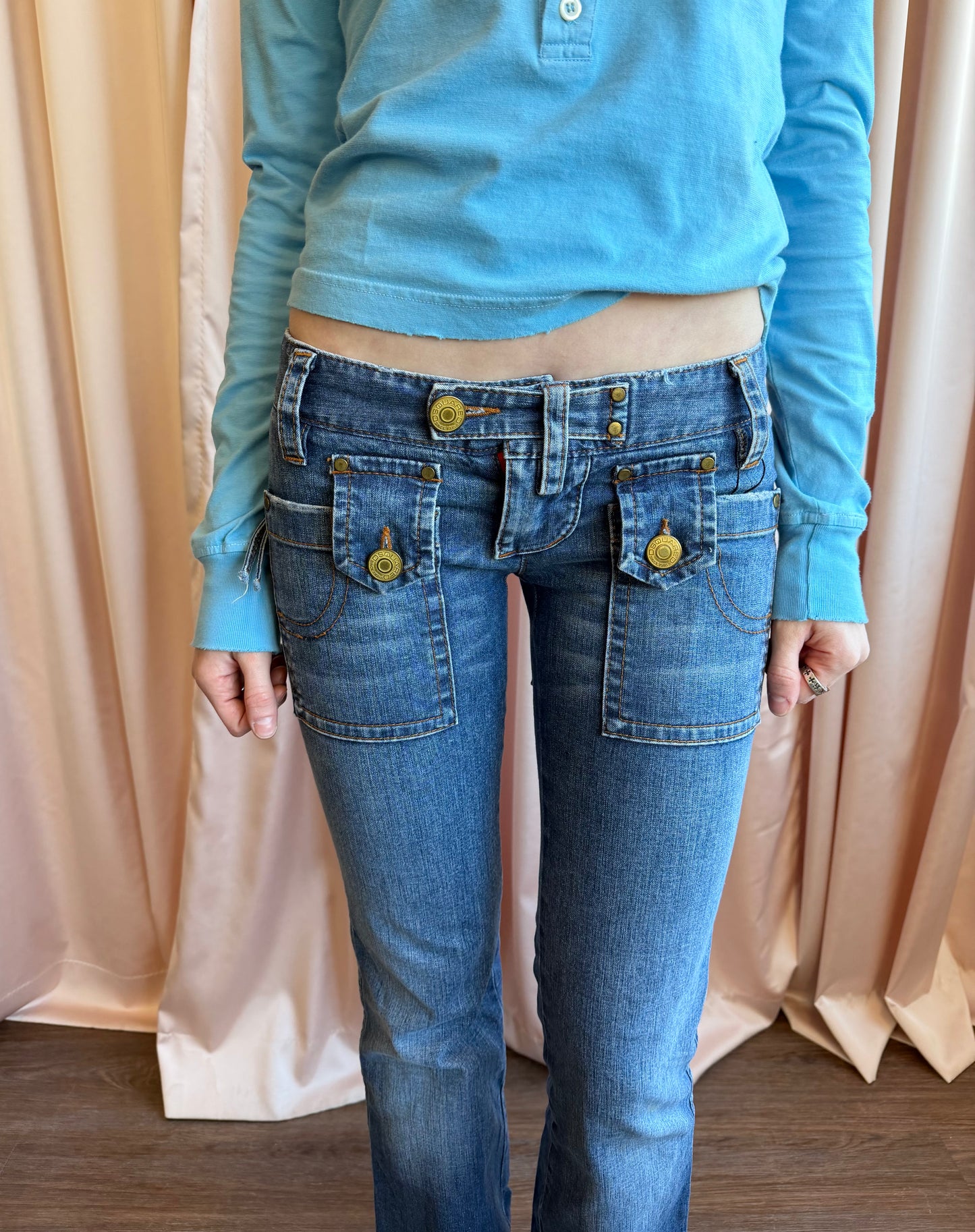 Dsquared2 Back Zipper Pocket Jeans