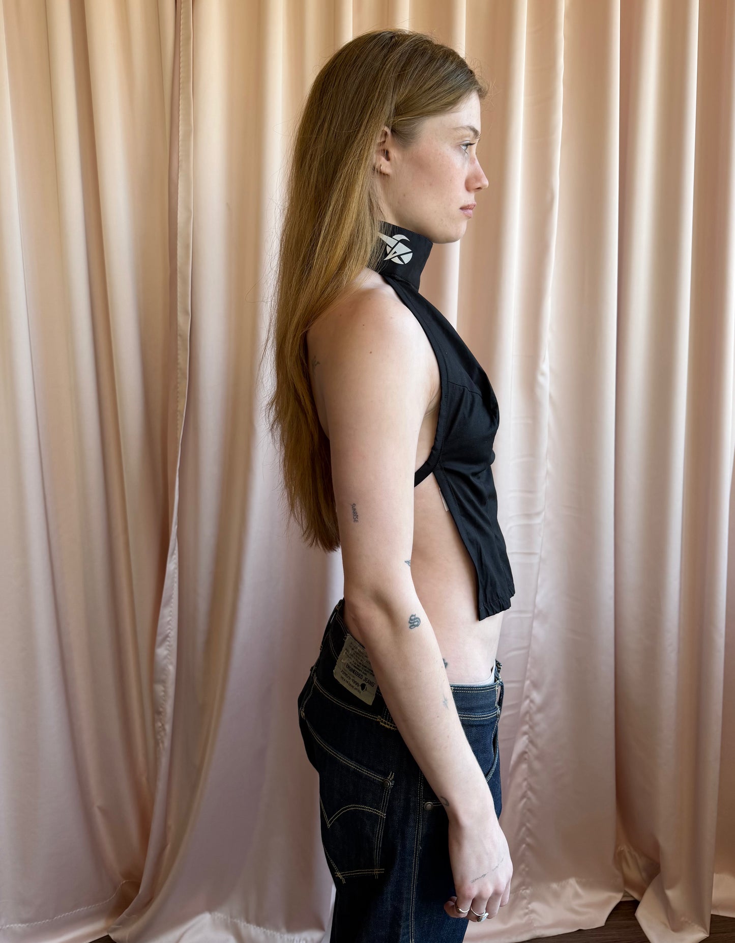 1990's Open Back Halter Top