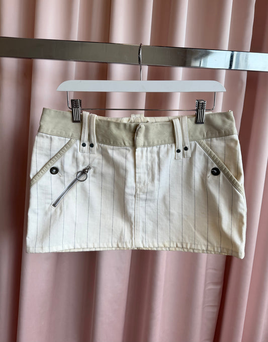 Diesel Pinstripe Mini Skirt