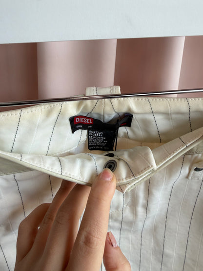 Diesel Pinstripe Mini Skirt