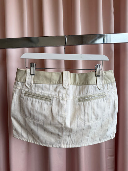 Diesel Pinstripe Mini Skirt