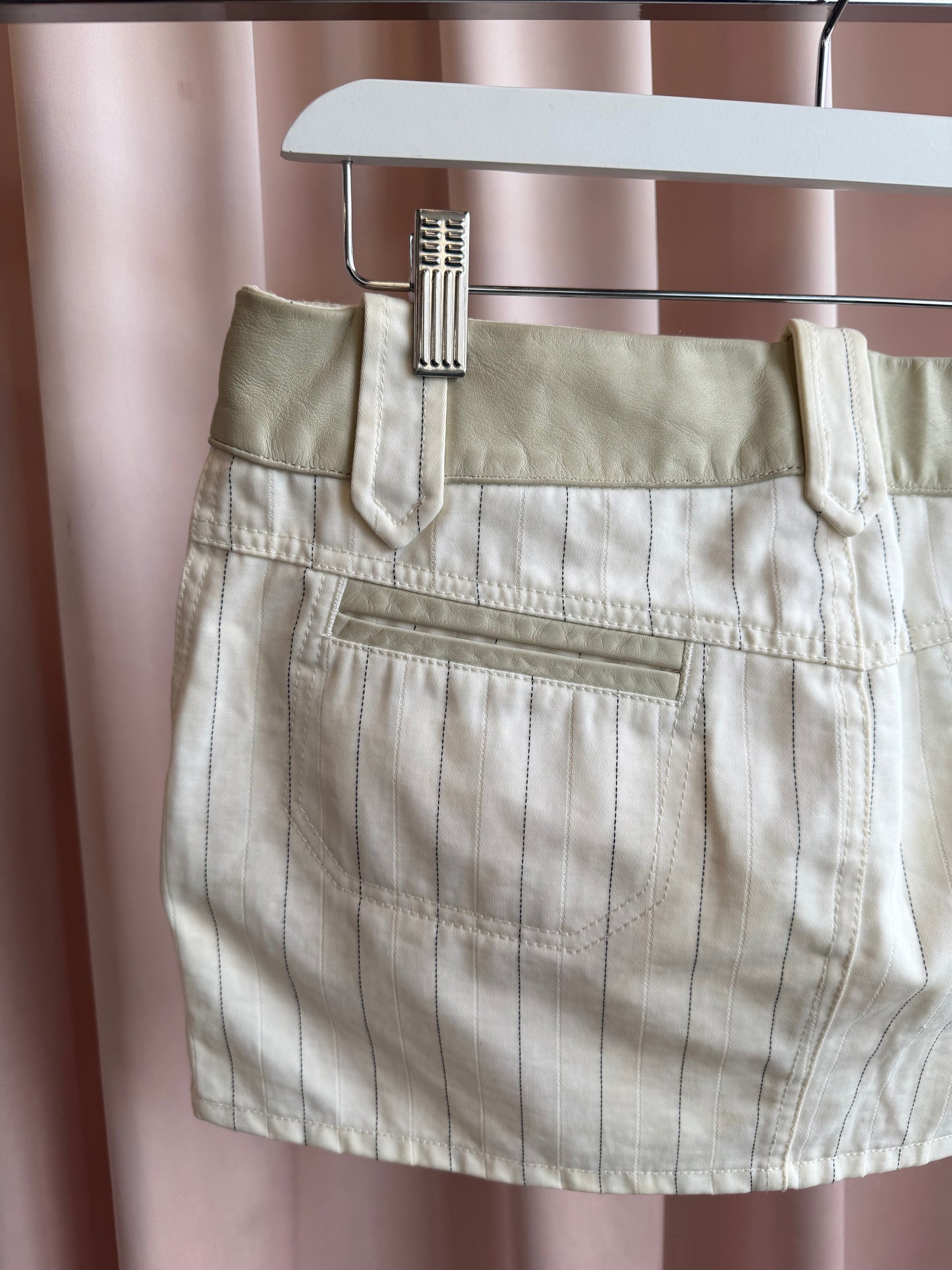 Diesel Pinstripe Mini Skirt