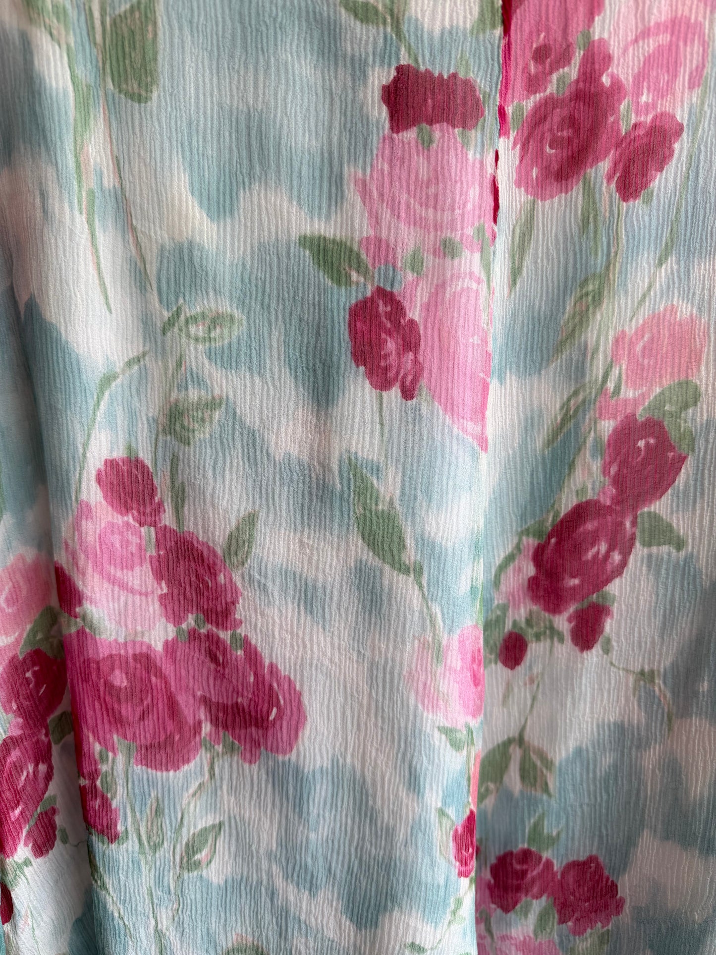 Blugirl Floral Silk Midi Skirt