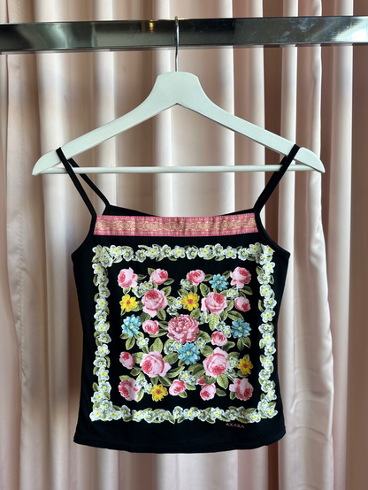 Axara Floral Embroidered Camisole
