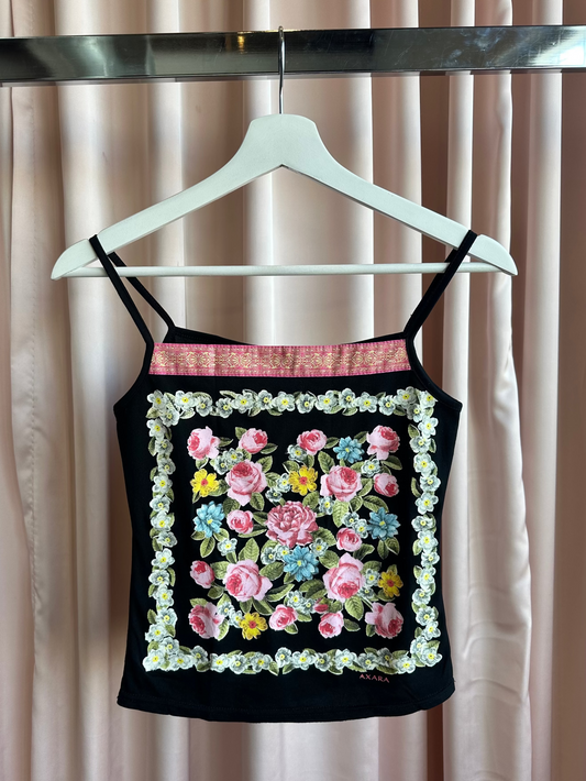 Axara Floral Embroidered Camisole