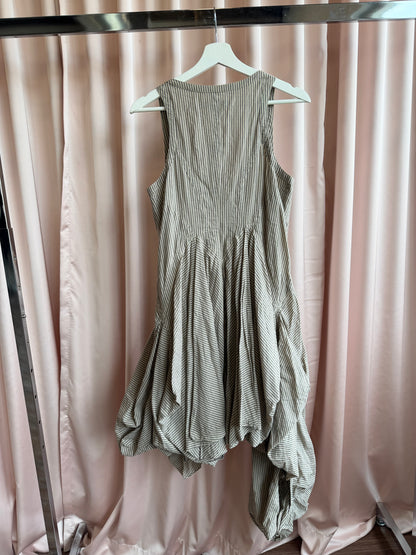 All Saints Asymmetric Bubble Hem Dress