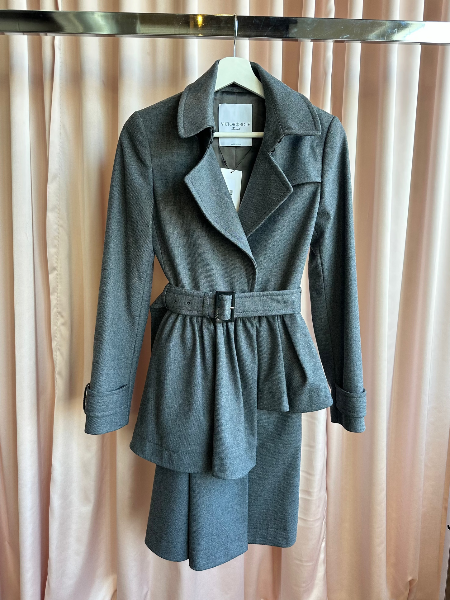 Viktor & Rolf Grey Trench Coat