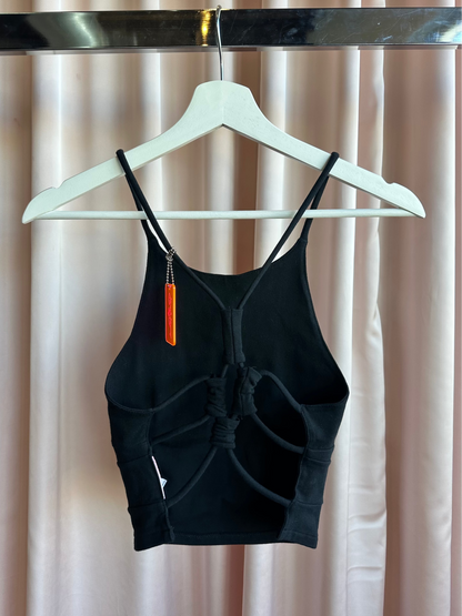 2000's Black Caged Back Tank Top