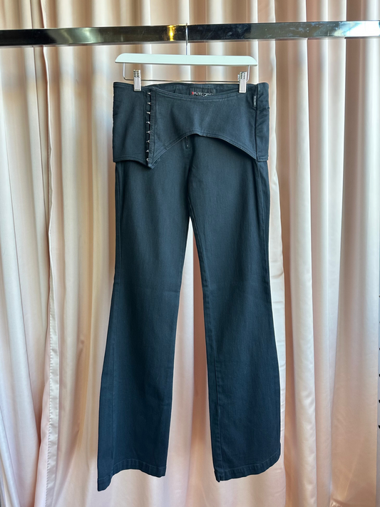 Hook & Eye Low Rise Flare Pants