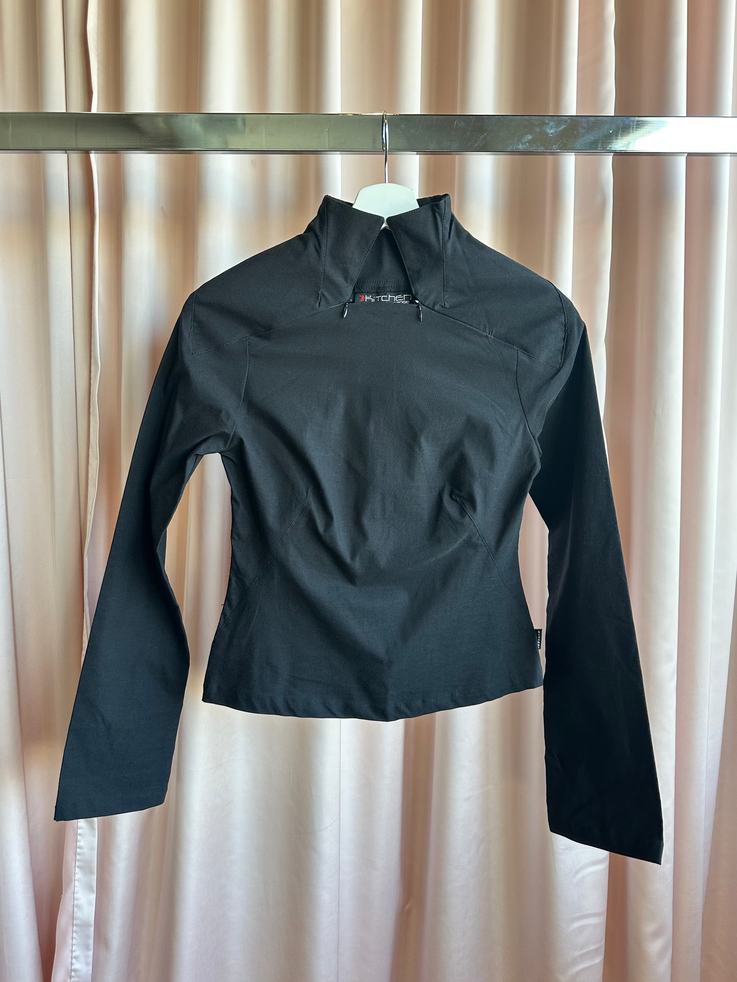 Long Zipper Collar Long Sleeve