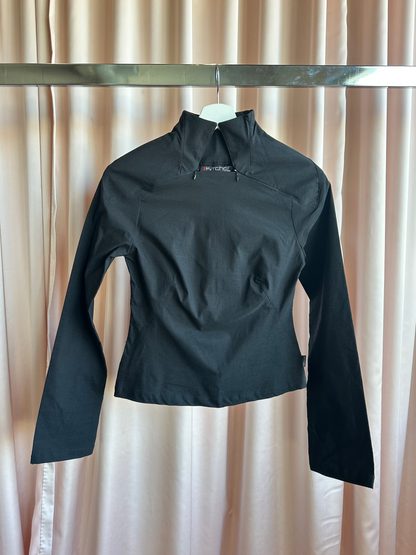 Long Zipper Collar Long Sleeve