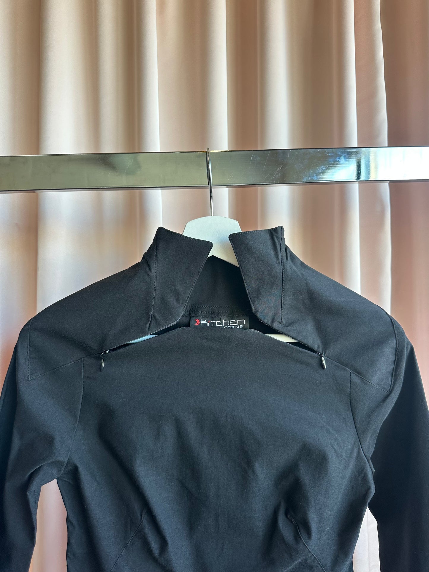 Long Zipper Collar Long Sleeve