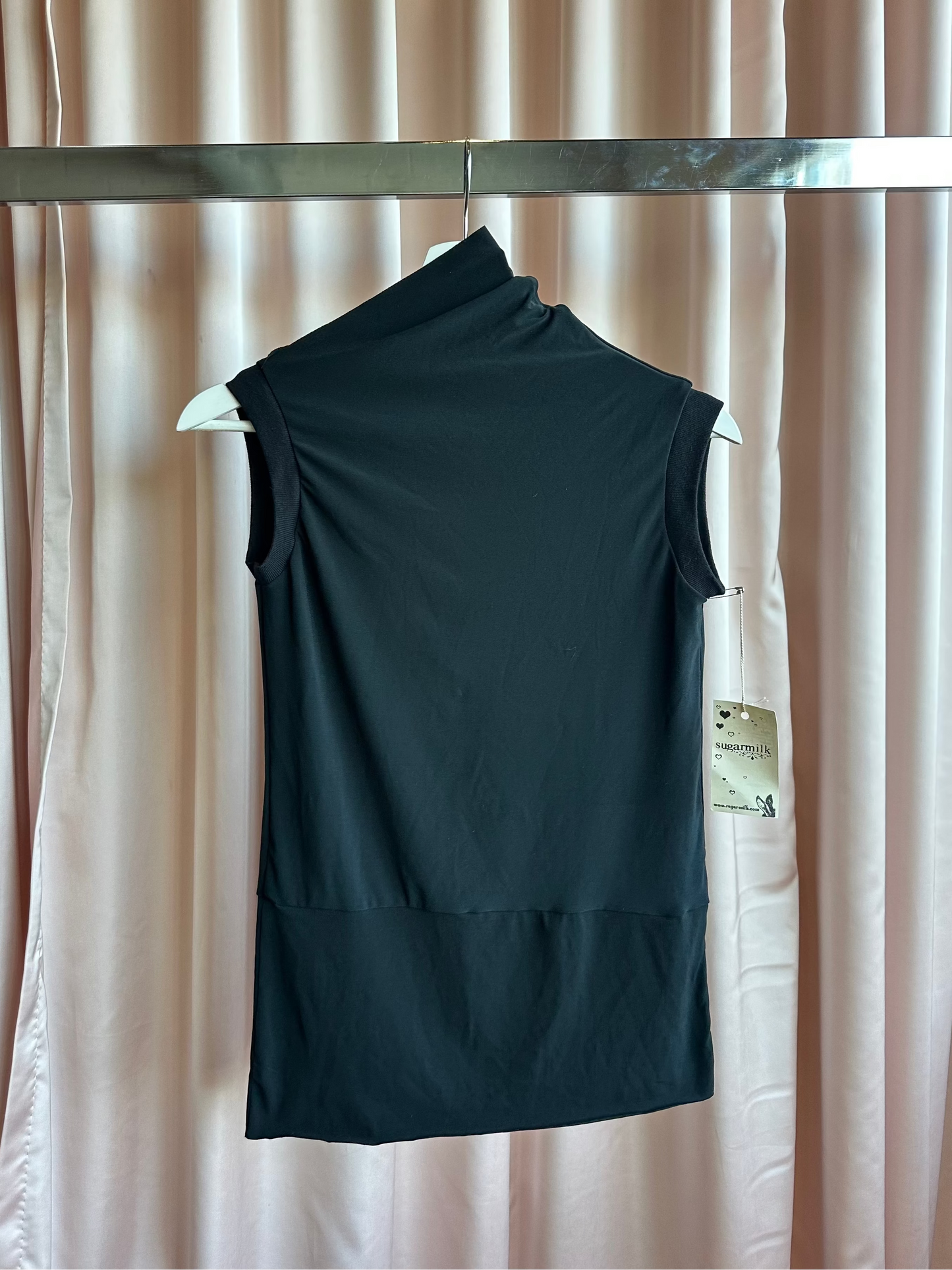 1990's Mock Neck Cut Out Back Tank