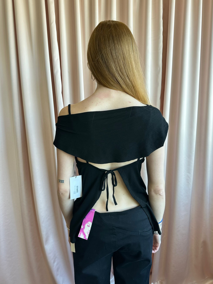 Black Off Shoulder Top