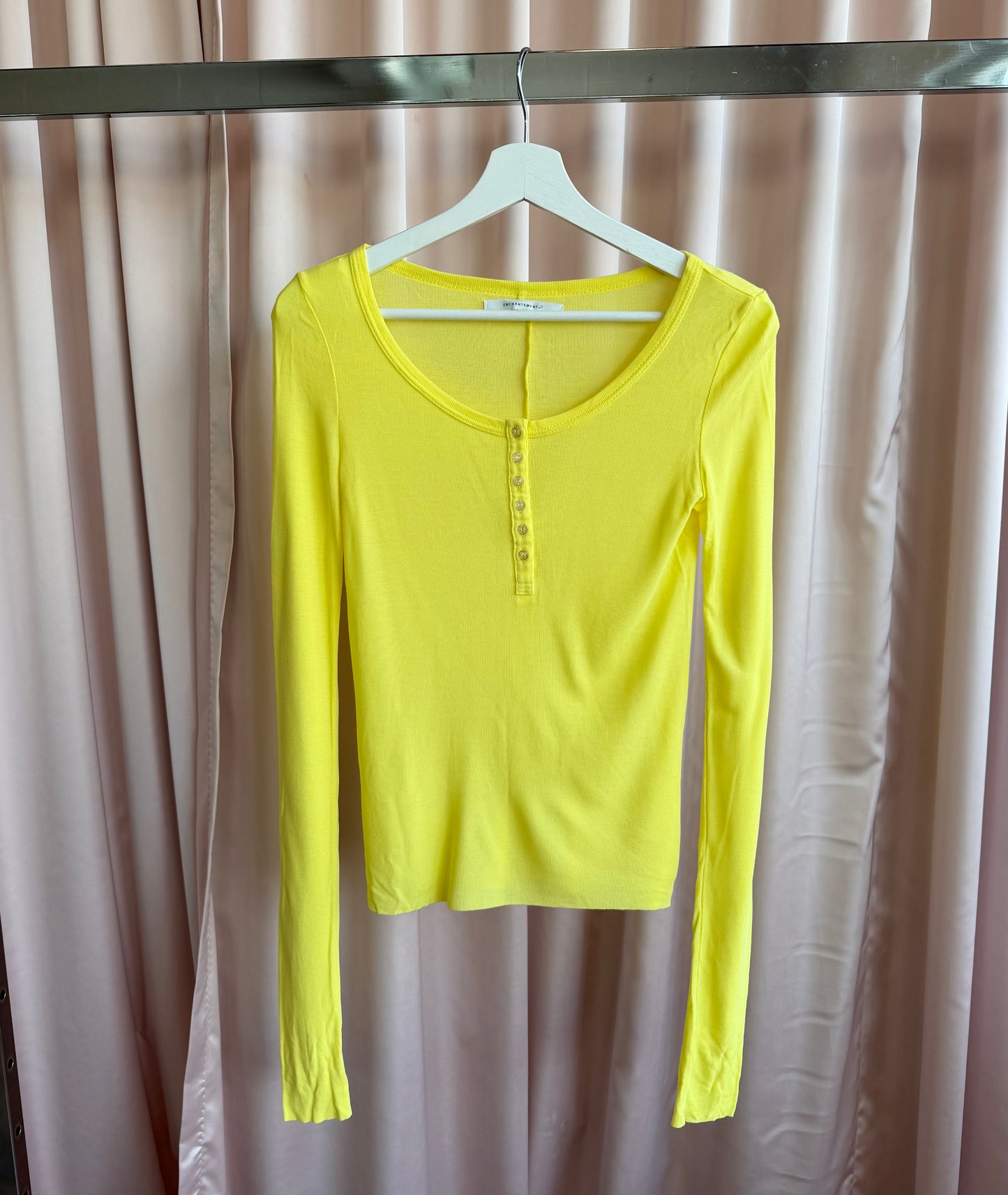 Enchantement? Yellow Long Sleeve Henley