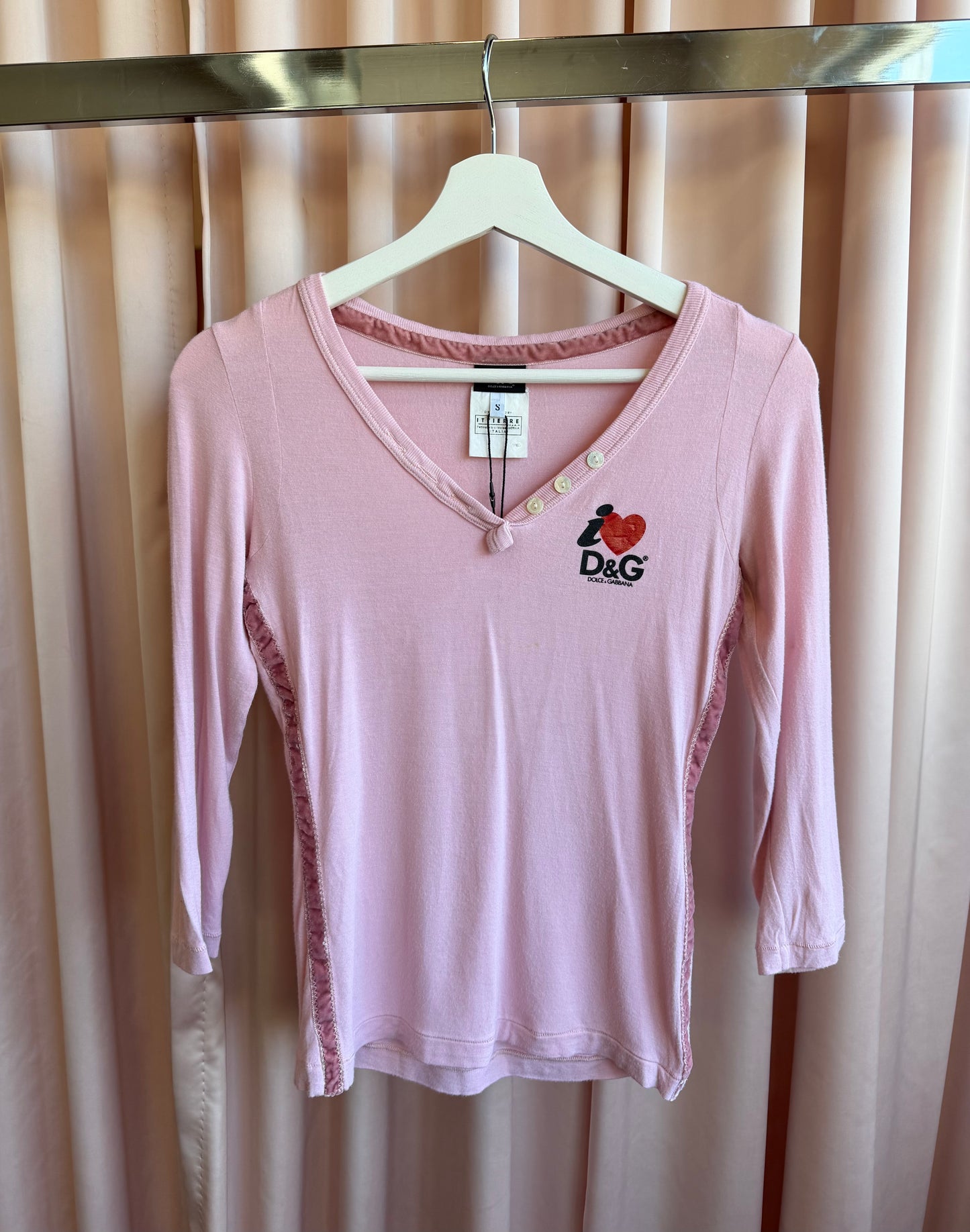 Dolce & Gabbana Pink Henely