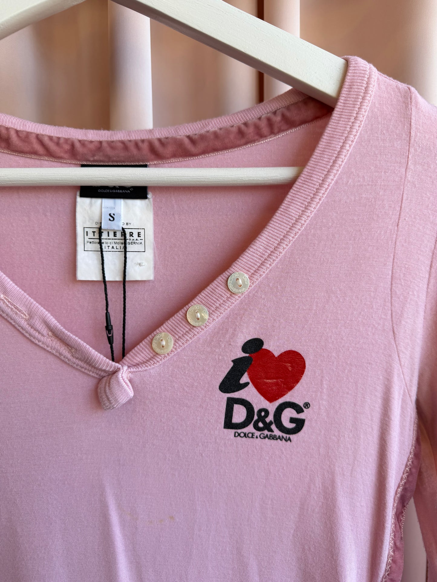Dolce & Gabbana Pink Henely