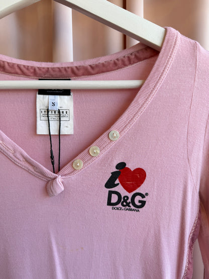 Dolce & Gabbana Pink Henely