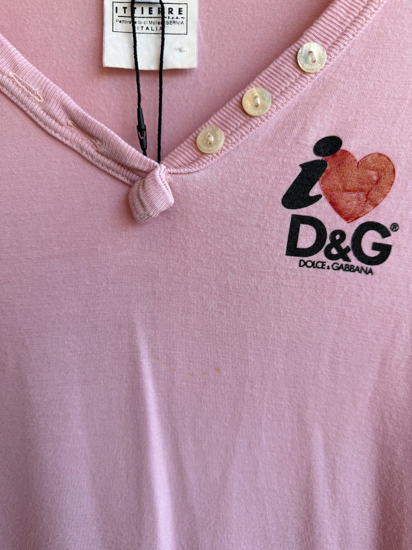 Dolce & Gabbana Pink Henely