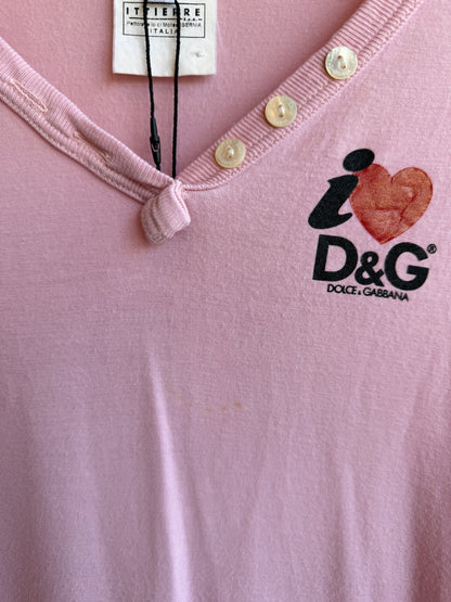 Dolce & Gabbana Pink Henely