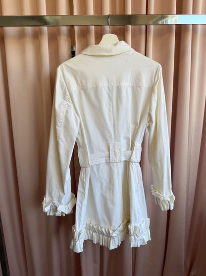 French Brand White Trench Coat