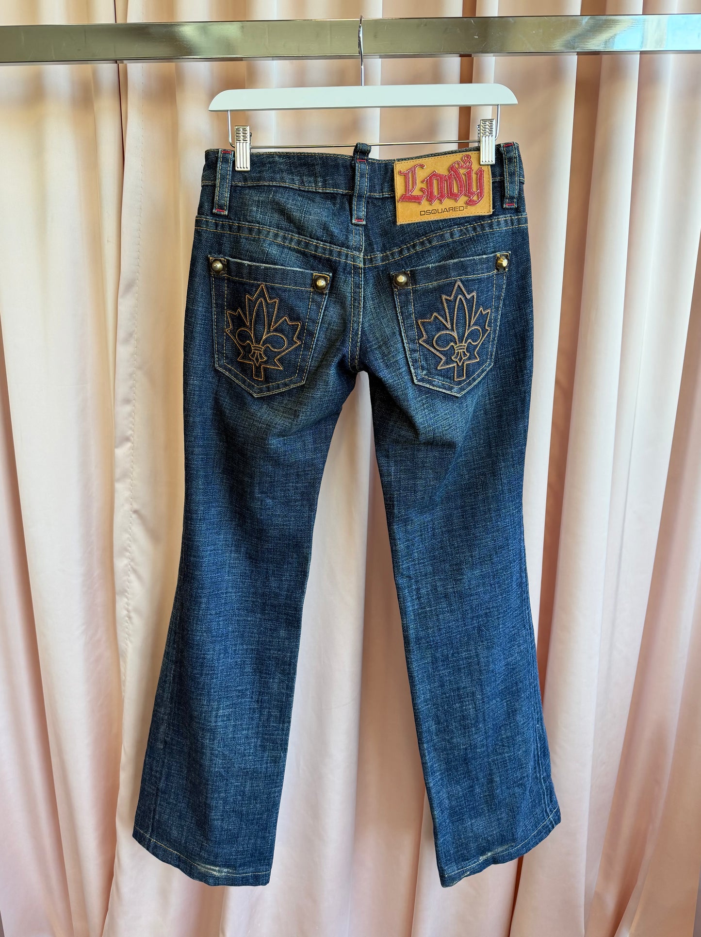 Dsquared2 Dark Wash Low Rise Jeans