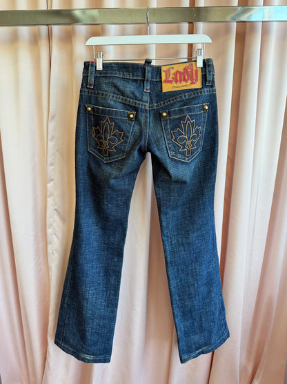 Dsquared2 Dark Wash Low Rise Jeans