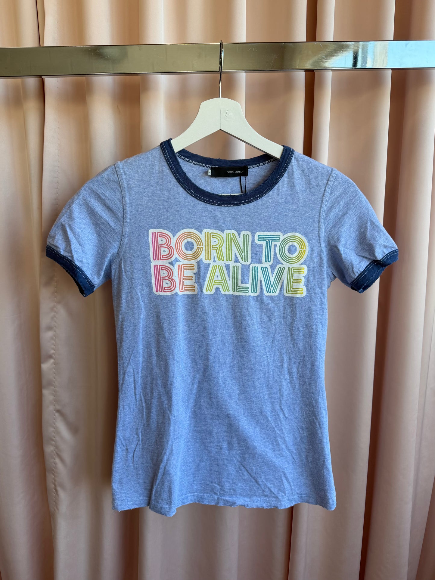 Dsquared2 "Born to be Alive" Ringer Tee