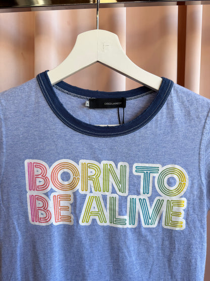 Dsquared2 "Born to be Alive" Ringer Tee