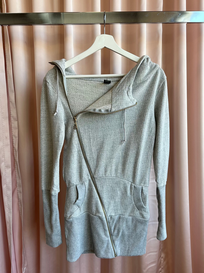 2000's Asymmetric Zip Up Hoodie