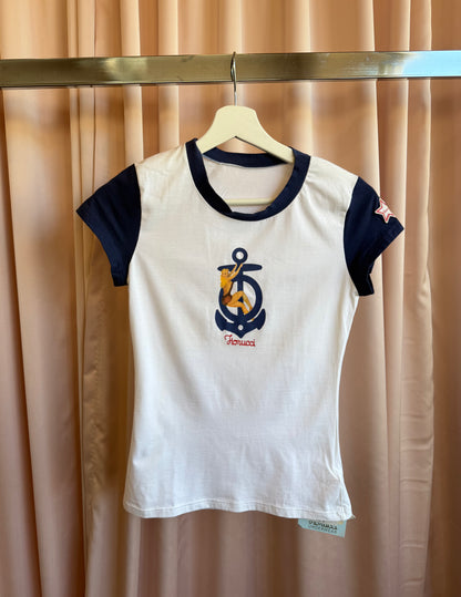 Fiorucci Anchor Graphic Ringer Tee