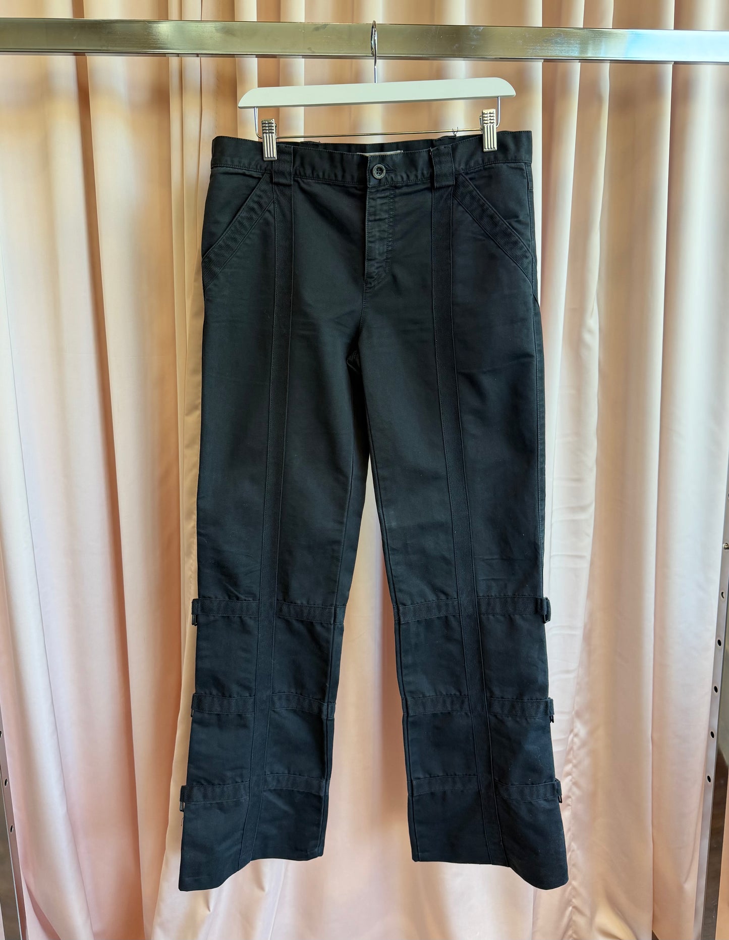 See by Chloe Black Buckle Trousers