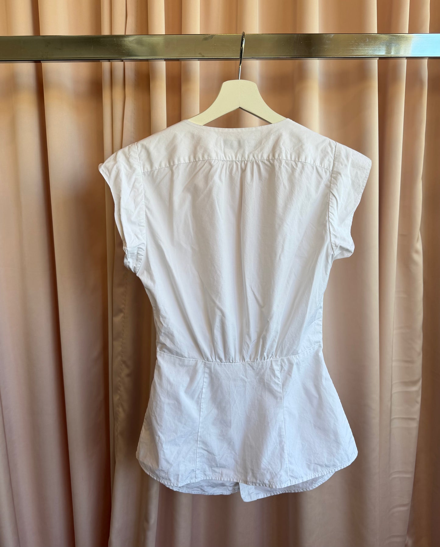 Dsquared2 White Short Sleeve Blouse